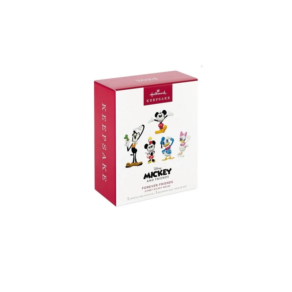 Hallmark Ornament Disney Mickey and Friends Forever Friends -‎ Set of 5 (New)